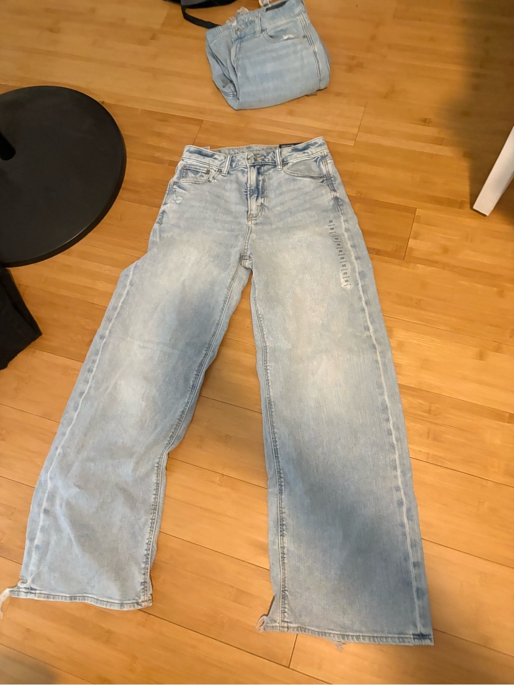 American Eagle Outfitters Light Blue Wide Leg Jeans